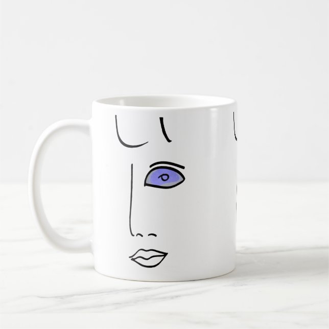 Mug Beer glass eyes. (Gauche)