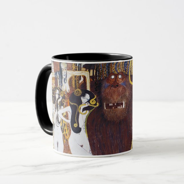 Mug Beethoven Frieze (détail), Gustav Klimt (Devant gauche)