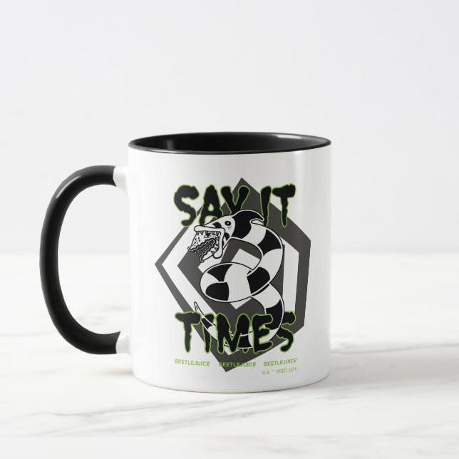 Mug Beetlejuice | Say It 3 Times (Gauche)