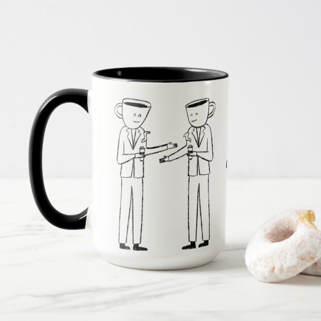 Mug Behind every successful person is a strong cup  (Avec donut)