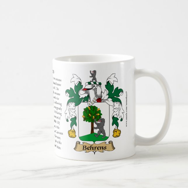 Mug Behrens, l'origine, la signification et la crête (Droite)