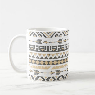 Mug Beige sans couleur ethnique : Motif Vintage