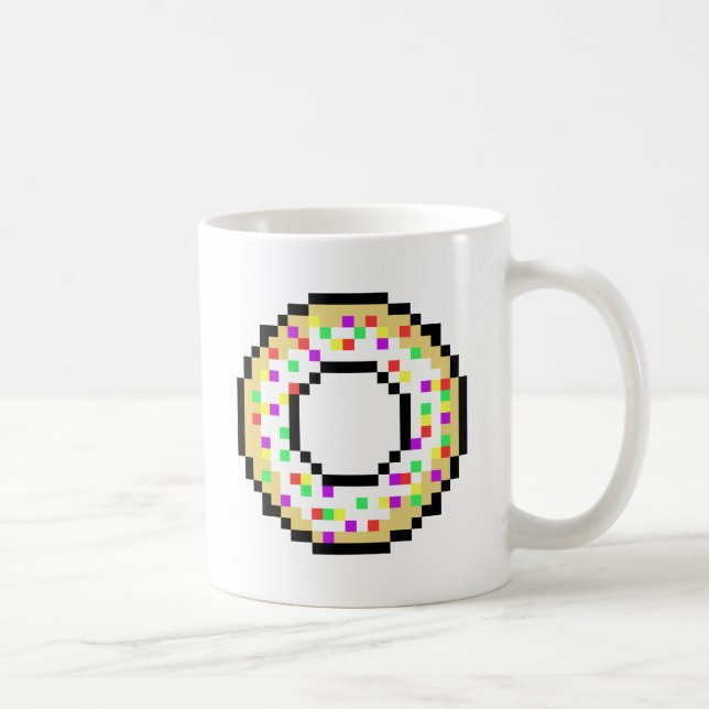 Mug Beignet de 8 bits (Droite)