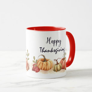 Mug Bel Bon thanksgiving texte avec Citrouille