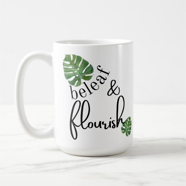 Mug Beleaf (Croire) & Flourish (Gauche)