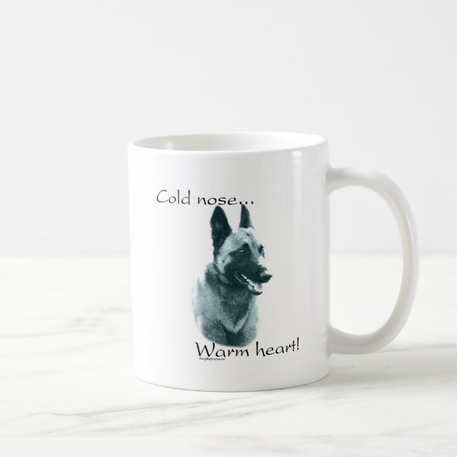 Mug Belge Malinois Froid Nez Chaud Coeur (Droite)