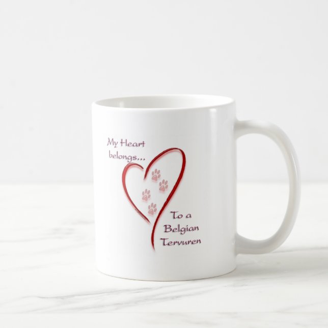 Mug Belge Tervuren Heart Belongs (Droite)