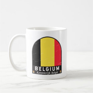 Mug Belgique - Emblème Distorsion Vintage