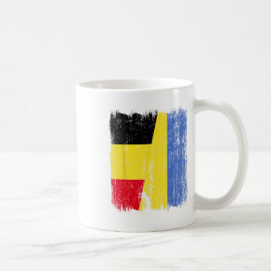 Mug Belgique Ukraine Demi-drapeau Patrimoine Belge Ukr