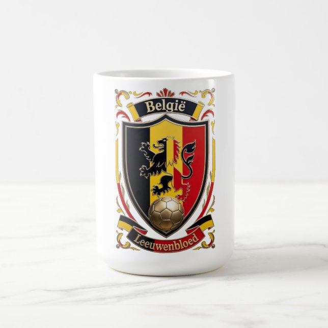 Mug Belgium Lion Spirit, Belgian Bravery Gift (Centre)