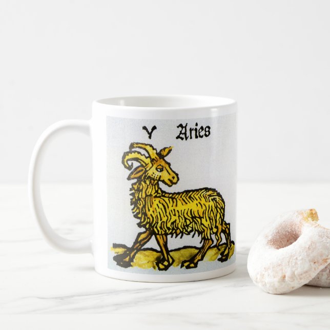 Mug Bélier le Bélier doré, Signes anciens du zodiaque (Avec donut)