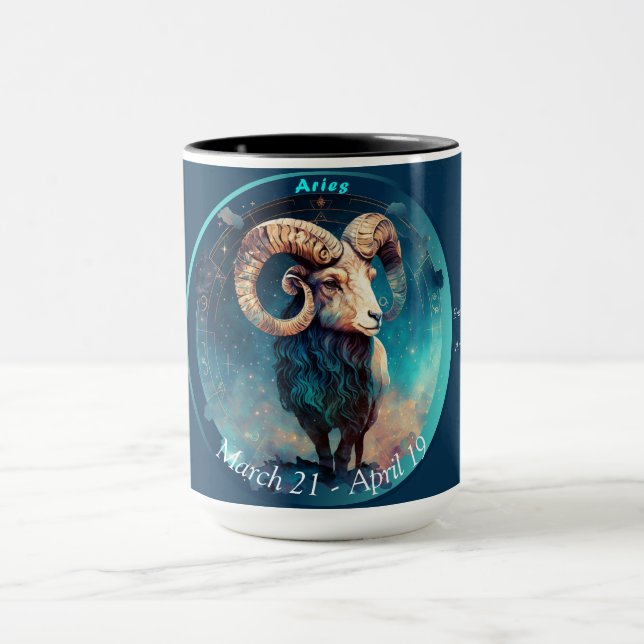 Mug Bélier le Bélier Personnalisable "21 mars - 19 avr (Centre)