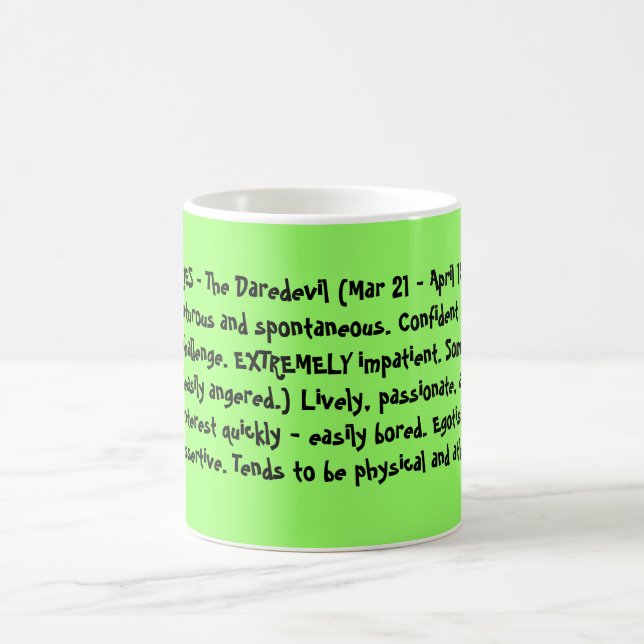 Mug BÉLIER - le casse-cou (21 mars - 19 avril) Ener… (Centre)