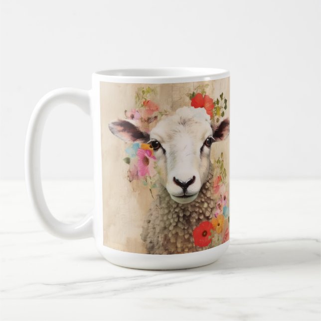 Mug Béliers Floraux Beaux (Gauche)