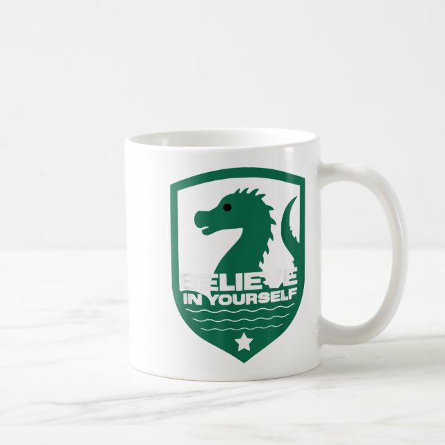 Mug Believe In Yourself Funny Motivational Loch Ness M (Droite)