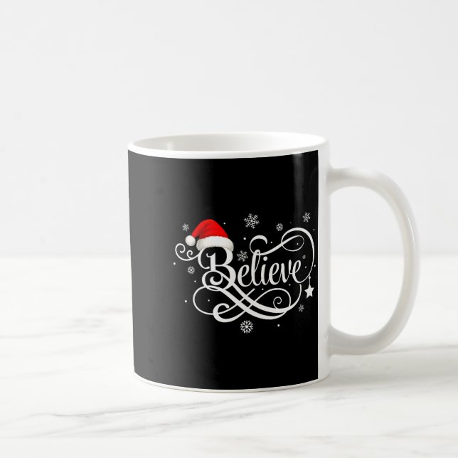 Mug Believe Santa Claus Believe Christmas Matching Paj (Droite)