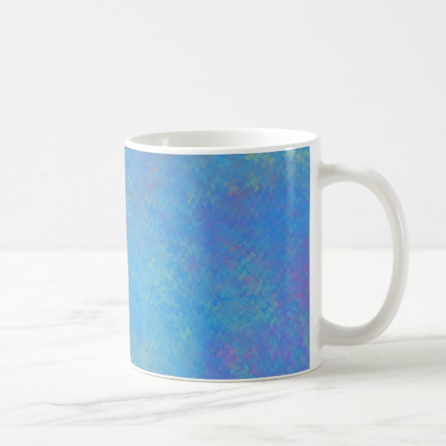 Mug Belle apparence de papier marbré bleu (Droite)