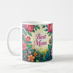 Mug Belle aquarelle colorée Fleurs florales