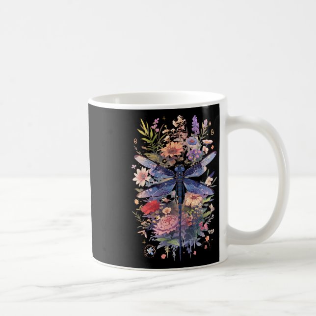 Mug Belle Aquarelle Dragonfly Art Insect Lover Ea (Droite)