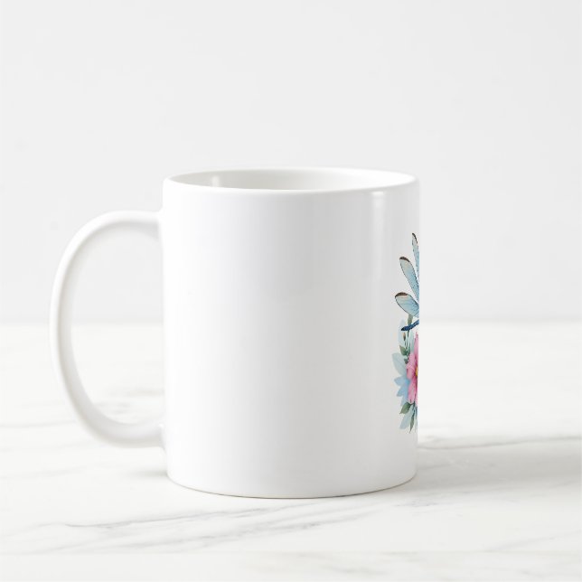 Mug Belle Aquarelle Dragonfly Art Insect Lover Ea (Gauche)