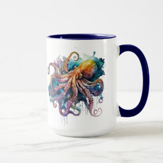 Mug Belle aquarelle pieuvre