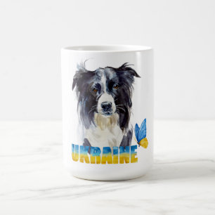 Mug Belle aquarelle Ukraine Chien et Papillon