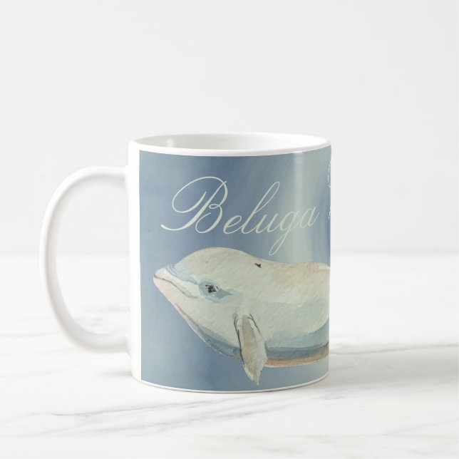 Mug Belle baleine de Beluga, Delphinapterus Leucas (Gauche)