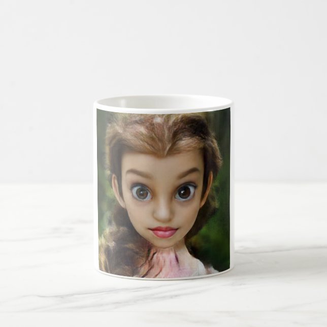 Mug Belle belle belle fille aux cheveux bruns (Centre)