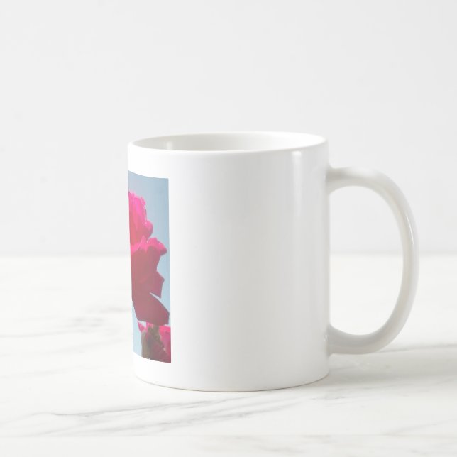 Mug Belle belle Rose céleste rouge contre bleu (Droite)