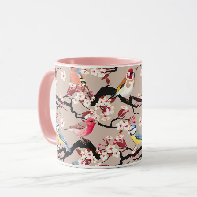 Mug Belle Bouge Motif aux oiseaux (Devant gauche)