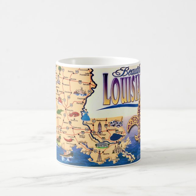 Mug Belle carte postale de Louisiane (Centre)