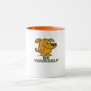 Mug Belle Cartoon Chien Inspirationnel Soyez Vous-Même