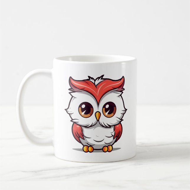Mug Belle Chouette de style Kawaii Cartoon-77038 (Gauche)