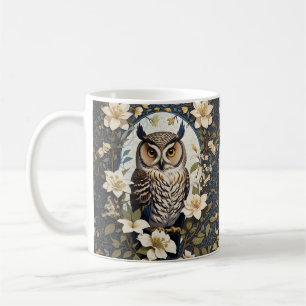 Mug Belle Chouette Et Fleurs De Jasmin