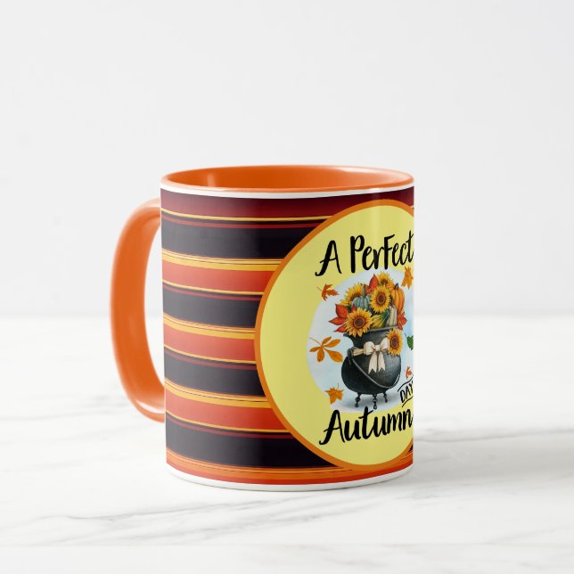 Mug Belle collection d'automne moderne Thanksgiving (Devant gauche)