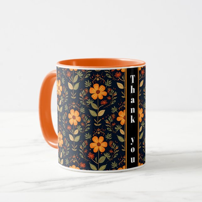 Mug Belle Collection Florale Moderne vintage (Devant gauche)