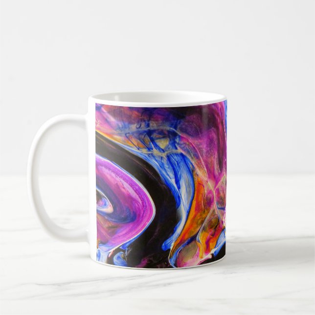 Mug Belle conception de marbre abstrait coloré (Gauche)