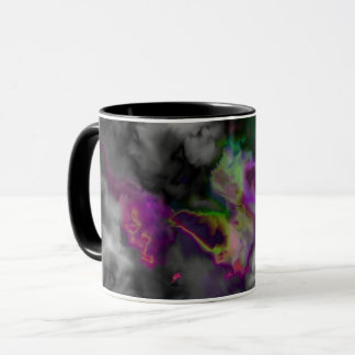 Mug Belle conception verte pourpre arrière