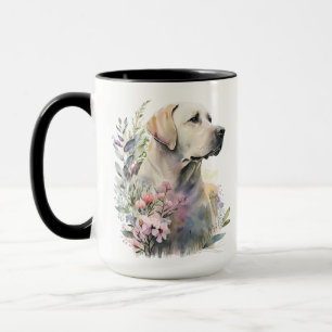 MUG BELLE COULEUR D'EAU JAUNE LABRADOR RETRIEVER CHIEN