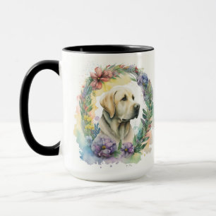 MUG BELLE COULEUR D'EAU JAUNE LABRADOR RETRIEVER CHIEN