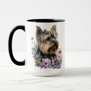 MUG BELLE COULEUR D'EAU YORKSHIRE TERRIER CHIEN