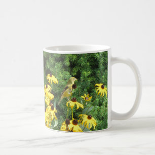 Mug Belle Coupe de café d'oiseaux jaunes