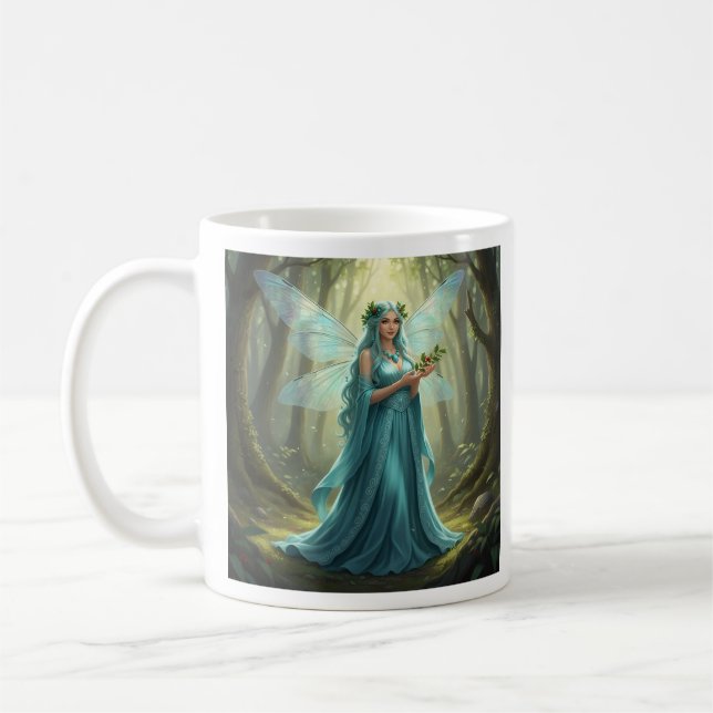 Mug Belle Décembre Turquoise Fairy (Gauche)