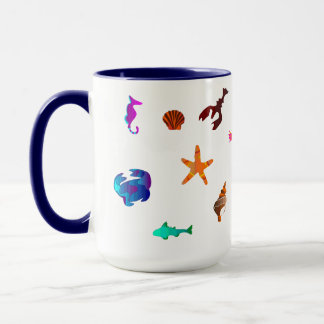 Mug belle et colorée vie marine Combo Mug, 15 oz