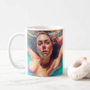 Mug Belle Femme sous l'eau AI Art