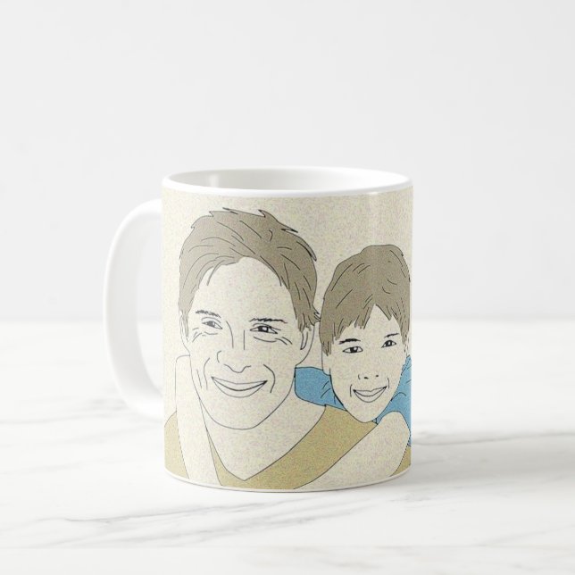 Mug Belle Fête des pères heureuse (Devant gauche)