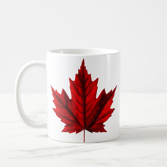 Mug Belle feuille d'érable d'automne (Gauche)