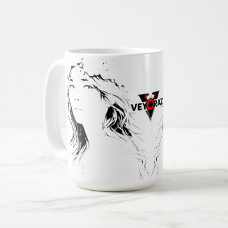 Mug Belle Fille Anime Florale – Esthétique Pastel Douc