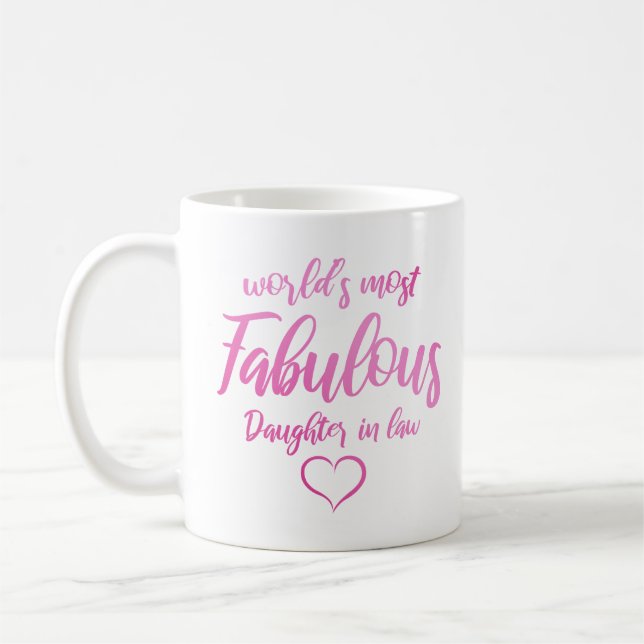 Mug Belle-fille la plus fabuleuse du monde (Gauche)