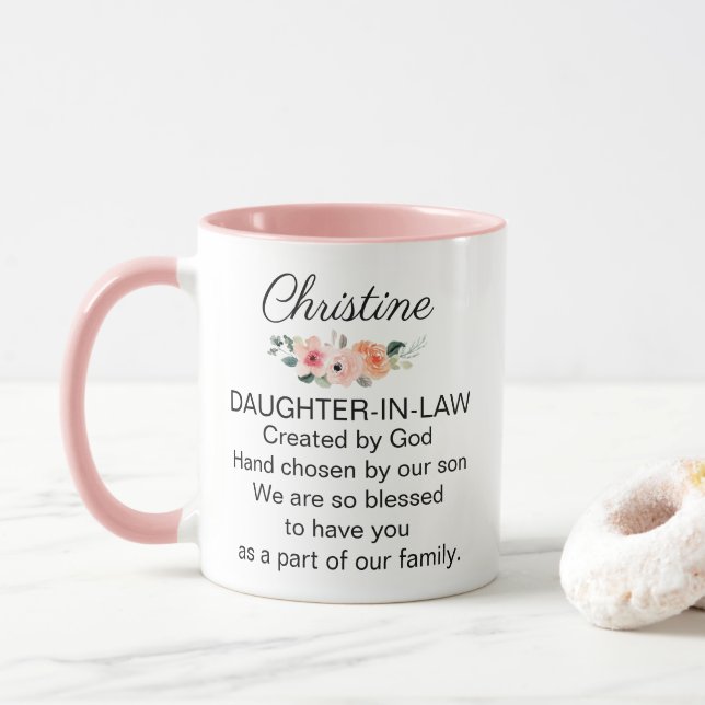 Mug Belle-fille personnalisée (Avec donut)